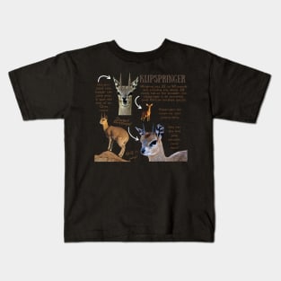 Animal Facts - Klipspringer Kids T-Shirt